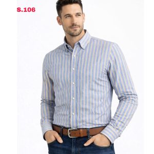 Mens long sleeve Strip shirt