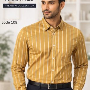Mens long sleeve Strip shirt