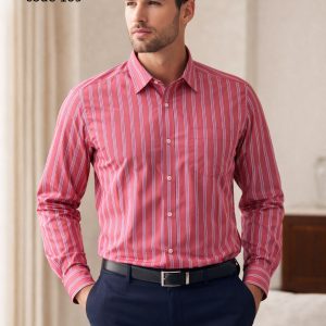 Mens long sleeve Strip shirt