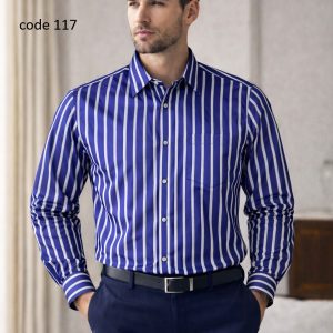 Mens long sleeve Strip shirt