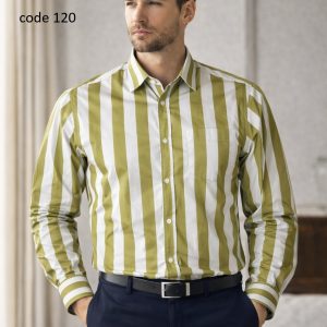 Mens long sleeve Strip shirt