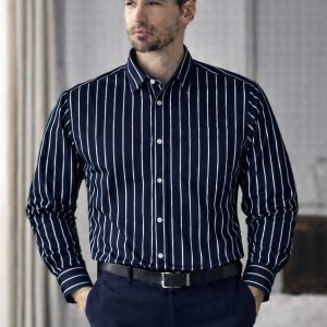 Mens long sleeve Strip shirt
