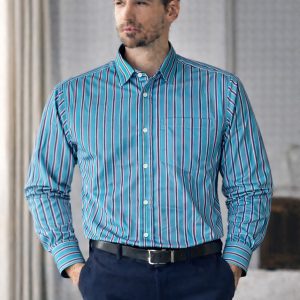 Mens long sleeve Strip shirt