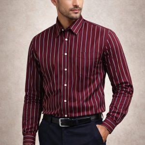 Mens long sleeve Strip shirt