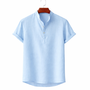 Premium Rimi Cotton Henley Half Sleeve Katua Shirt
