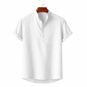 Premium Rimi Cotton Henley Half Sleeve Katua Shirt