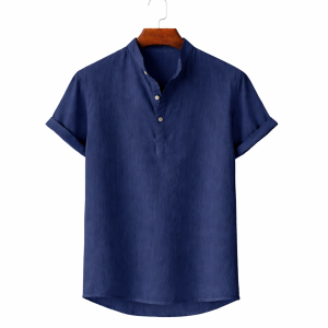 Premium Rimi Cotton Henley Half Sleeve Katua Shirt
