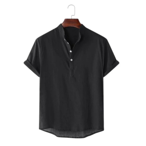 Premium Rimi Cotton Henley Half Sleeve Katua Shirt